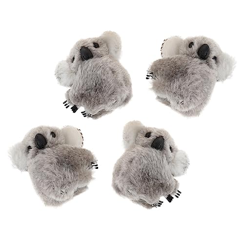 minkissy 20 Stk Koala-plüschhaar Haarspangen Für Damen Plüsch Haarspange Diademe Für Mädchen Pailletten-haarschleifen Koala-haarspange Tier Haarschmuck Cosplay Lammwolle Baby Knall-clip von minkissy