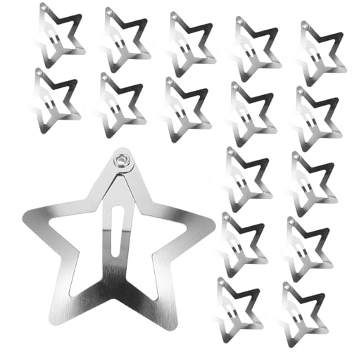 minkissy 20 Stück Kleine Stern Haarspangen aus Metall Süße Fünfzackige Haarklammern für Kurze Haare Modische Damen Haarschmuck Praktische Clips für Alltag Schule und Festtage von minkissy
