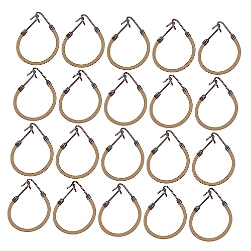minkissy 20 Stück Pferdeschwanzhaken Elastische Haarklammer Für Einfaches Haarstyling Für Dickes Und Lockiges Haar in Aprikose Haarzopf Halter Für Frauen Und Mädchen von minkissy