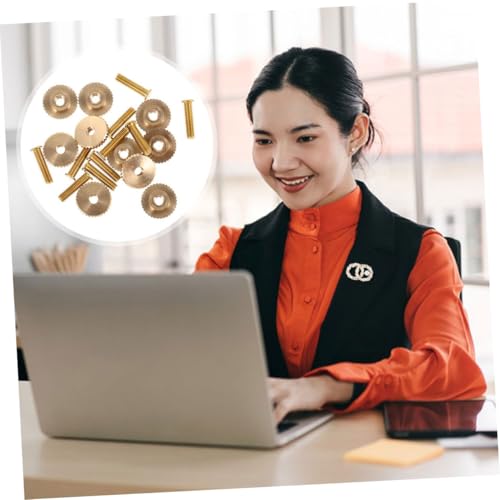 minkissy 20 Stück Teiliges Abzeichen Zubehör Schraubverschluss mit Metall Schraubstift und Kappe Einfach zu Montierende Anstecknadel Ersatz Rückseiten für DIY Basteln Kleidung und Taschen von minkissy