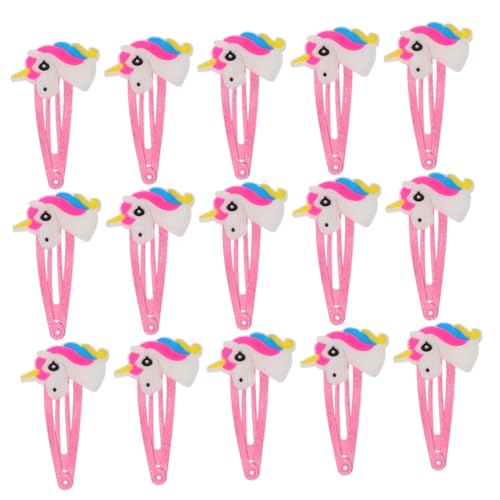 minkissy 20 Stück Teiliges Einhorn Haarklammern für Mädchen Leichte Bunte Haarspangen Niedliche Cartoon Haarschmuck Clips Vielseitig Kombinierbar für Geburtstage und Besondere Anlässe von minkissy