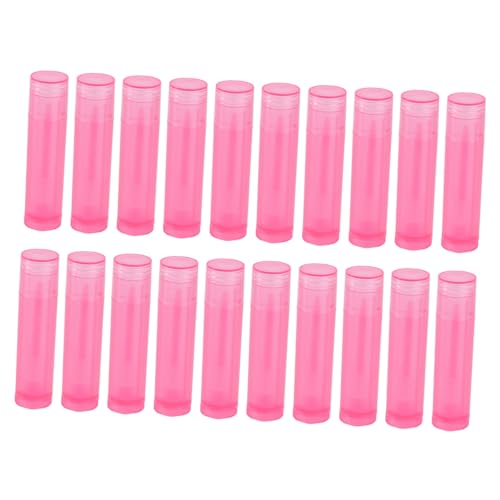 minkissy 20 Stück Teiliges Lippenpflegestift Tuben Nachfüllbar und Drehbar als DIY Lip Balm Tool Praktische Kosmetikbehälter für Selbstgemachten Lippenbalsam Kompakt und Reisefreundlich von minkissy