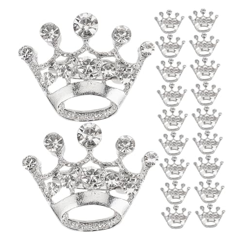 minkissy 20-teiliges Set Mit Kleinen Kronenbroschen: Mini-festzug-tiara-anstecknadeln – Anstecknadel Mit Strasssteinen Für Hochzeiten, Kronenbrosche, Corsage Für Männer Und Frauen, von minkissy