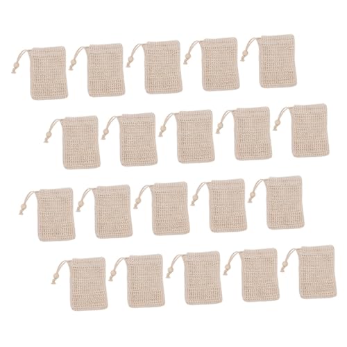 minkissy 20St Seifensparbeutel Seifenbeutel reinigen Reinigungsschaumnetz Peeling-Mesh Seifenschaumbeutel leinengardine leinentücher Peeling-Netze Seifennetzbeutel Bettwäsche aus Baumwolle von minkissy