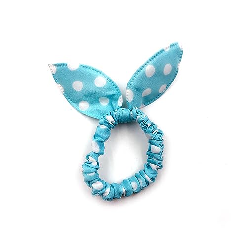 minkissy 20pcs Haar Pferdeschwanz Scrunchie Halter Haarbänder für Mädchen Mädchen Scrunchies Baumwolle Haar Scrunchy Kaninchen Ohr Haarbänder elastische Haarband elastische Haargummi Tuch von minkissy