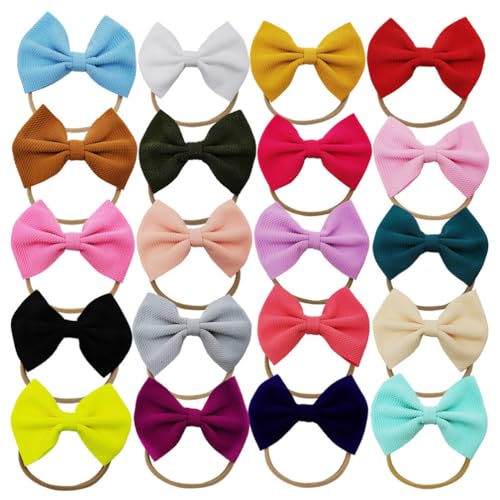 minkissy 20st Baby Haarband Bowknot-kopfschmuck Geknotete Stirnbänder Für Babys Haarband Für Baby Bowknot-kopfbedeckung Bandana Stirnband Haarschmuck Baby Kopfschmuck Binden A28 Zubehör von minkissy