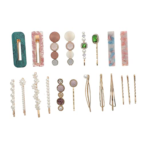 minkissy Modisches 20-teiliges Haarnadel-haarspangen-set Geometrische Acryl-clips Für Damen Haar-accessoire Für Partys Und Feiertage von minkissy