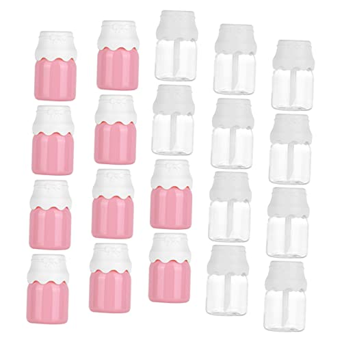 minkissy 20stücke Lip Gloss Röhrchen Tragbare Und Nachfüllbare Makeup-flaschen Für Lippenpflege Transparente Behälter Mit Weißen Und Deckeln Für Reisen Und Persönliche Nutzung von minkissy