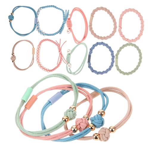 minkissy 20stücke Perlen Haargummis Elastische Haarringe Geflochtene Ponytail Für Hochzeiten Und Haarschmuck Mädchen Und von minkissy