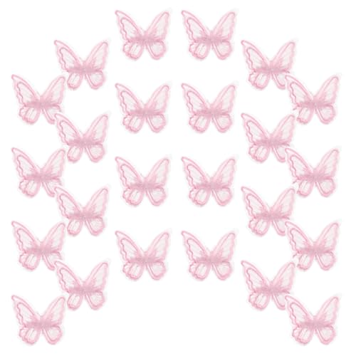 minkissy 20stücke Teiliges Filigraner Haarschmuck Mit Zweilagigen Schmetterlingen Für Mädchen Haarklammern Für Geburtstagsfeiern Und -haarstylings von minkissy