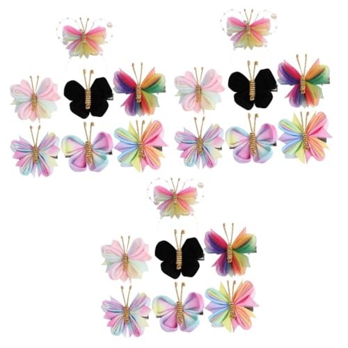 minkissy 21 Stücke Mesh Schmetterling Haar Zubehör Clips für Haar Mädchen Haarnadeln Haar Toppers für Frauen Große Haarspangen Mädchen Haarspangen Haar Styling Zubehör Dekorieren Miss Flanell von minkissy