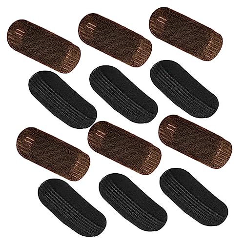 minkissy 24 Stk Flauschige Haarnadel Schnappen Haarkamm Basis Haarspangen Für Volumeneinsatz Haarstyling-einsatzclip Haar Volumen Pads Haarspangen Hochziehen Nylon Unsichtbar Styling-kissen von minkissy