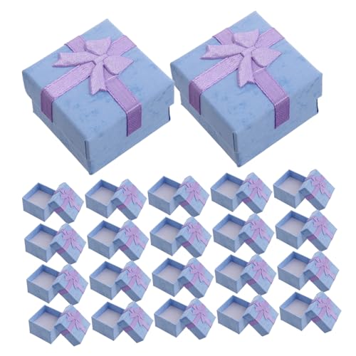 minkissy Schmuckschatullen Aus Karton für Männer Frauen Teenager Stück Ohrring- und Halskettenhalter Boxen für Jubiläen Hochzeiten Geburtstage Dekorativ von minkissy