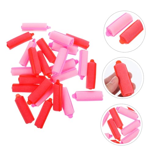 minkissy 24 Stück Teiliges Haardesign Schwamm Lockenwickler für Damen Weiche Schonende Haarroller für Natürliche Locken Sanftes Styling von Stirnfransen und Haarspitzen Zufällige Farbe von minkissy
