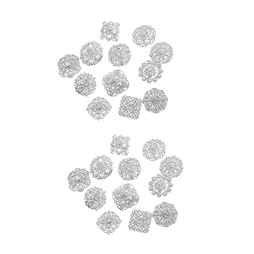 minkissy 24 Stück Teiliges Strassbroschen für Damen Glänzende Anstecknadeln zur Bekleidung Hochzeit und Festlichkeiten für Blüten oder Schals von minkissy