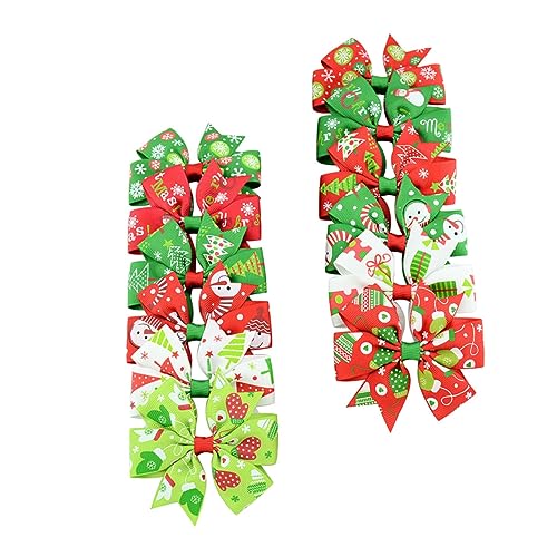 minkissy Weihnachten Schleife Haar Clip Farbe Kopfschmuck Haarnadel Set Mädchen Haar Volumen von minkissy