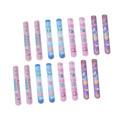 minkissy 25 Stück Bunte Pvc Schnapparmbänder Für Kinder Verstellbar Einheitsgröße Party Supplies Dekoration Geschenkideen Für Jungen Und Mädchen von minkissy