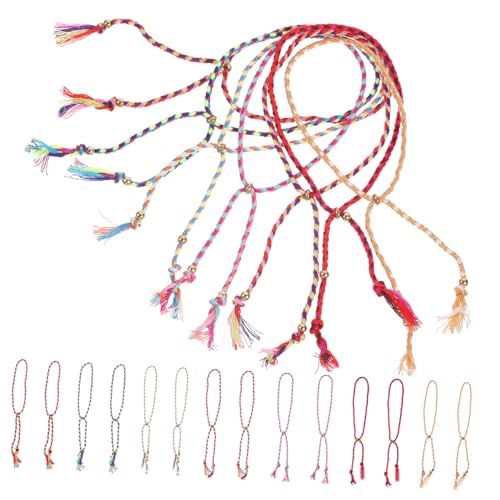 minkissy 28 Stück Teiliges Armband mit Verstellbaren Handgefertigten Freundschaftsarmbändern Kupferperlen für Männer Frauen Geschenkidee für Weihnachten von minkissy