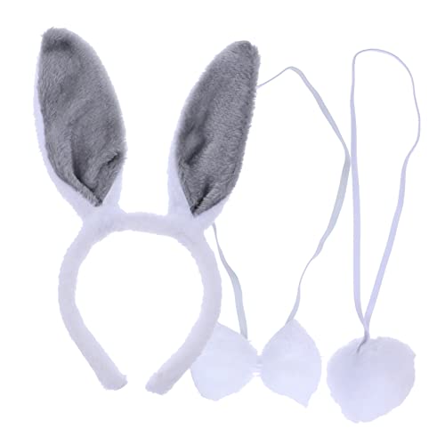 minkissy 2satz Rabbit Ear Hair Hoop Für Osterfeiern Plüsch Hasenohren Kostümzubehör Für Erwachsene Für Cosplay Und Maskeraden Chic Und Schick in Weiß von minkissy