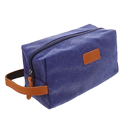 minkissy 2St Aufbewahrungstasche aus Segeltuch Ledertasche mit Reißverschluss Kulturbeutel aus Leder für Herren Kosmetiktasche Make-up-Organizer-Tasche Make-up-Taschen Tasche Reisen bilden von minkissy