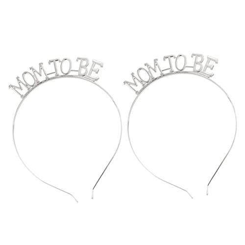 minkissy 2st Baby Gefälligkeiten Hochzeit Haarband Autoerfrischer Mit Ätherischen Ölen Mama Soll Stirnband Sein Baby Stirnbänder Babygeschenke Partykostüm Tiara Kleidung Mutter Metall von minkissy