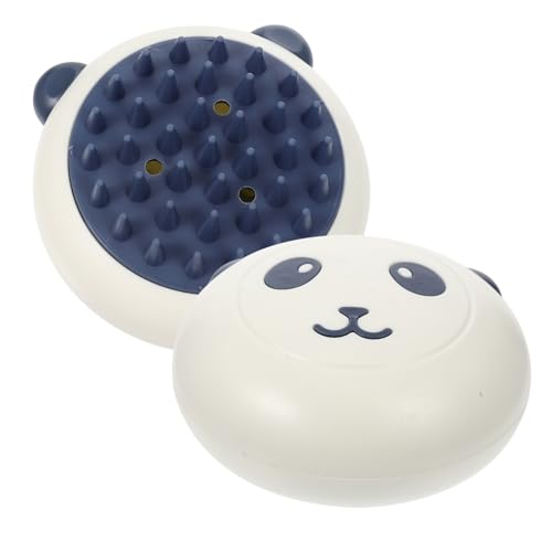 minkissy 2st Badebürste Für Haustiere Panda Kuscheltier Massagebürste Kieselgel Körper von minkissy