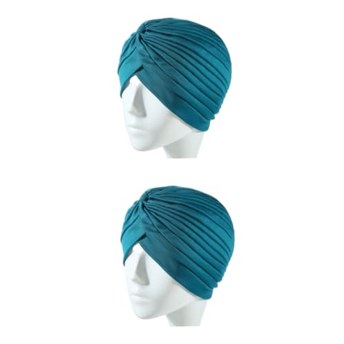minkissy 2St Chemo-Turban Stirnband für Frauen frisierumhang Spa Vorgebundenes Kopftuch für Damen Kopftücher für Damen dusche stirnband Sportkopfschmuck Bad nehmen Mütze von minkissy