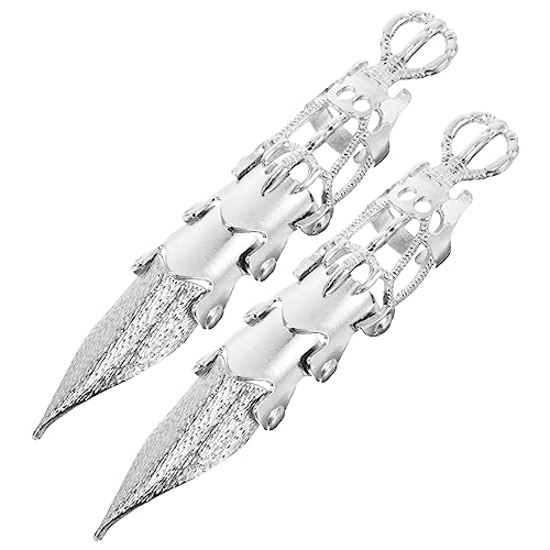 minkissy 2stücke Punk Ringe Mit Drachenkopf-design Verstellbare Knuckle-ringe Für Männer Und Frauen Für Partys Und Festivals Stilvolle Retro-punk-schmuckstücke von minkissy