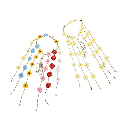 minkissy 2stücke Simulierte Blumen Stirnband Urlaub Haarband Mädchen Kopf Schmuck von minkissy