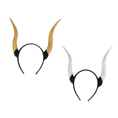 minkissy 2pcs Horn Stirnband Kopfschmuck Requisiten Für Antilopen Horn Haarband Einzigartige Und Decor von minkissy