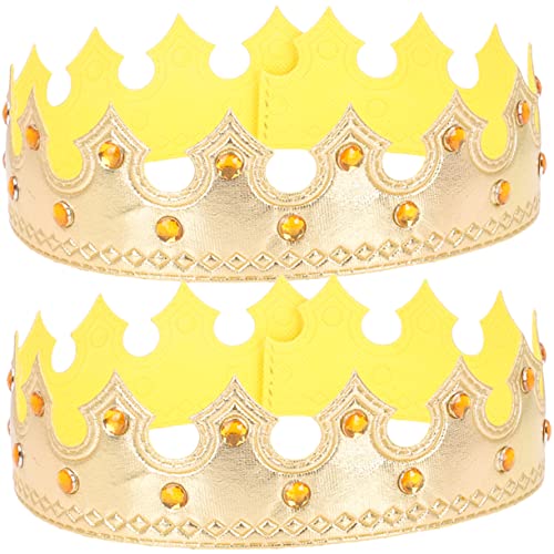 minkissy Hautverträgliches und Stylisches Baby-stirnband 2 Geburtstagskronen für Jungen und Mädchen Party-accessoire für Erwachsene von minkissy