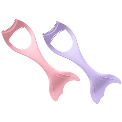 minkissy 2stücke Wiederverwendbare Eyeliner-hilfsmittel Aus Silikon Applikatoren Für Frauen Kosmetik-tools Für Augen-make-up Schablonenfrei Einfach Zu Reinigen von minkissy