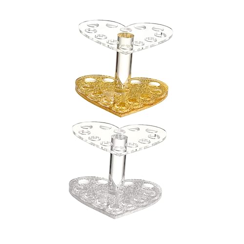 minkissy 2St Nail Art Herz Stifthalter dekorative Hängeleuchte Maschine abgewinkelt LED Glashaube pinselset make up makeup pinsel set nagelbürste Eyeliner-Ständer Kosmetikpinselhalter Acryl minkissy 2St Nail Art Herz Stifthalter dekorative Hängeleuchte Maschine abgewinkelt LED Glashaube pinselset make up makeup pinsel set nagelbürste Eyeliner-Ständer Kosmetikpinselhalter Acryl von minkissy