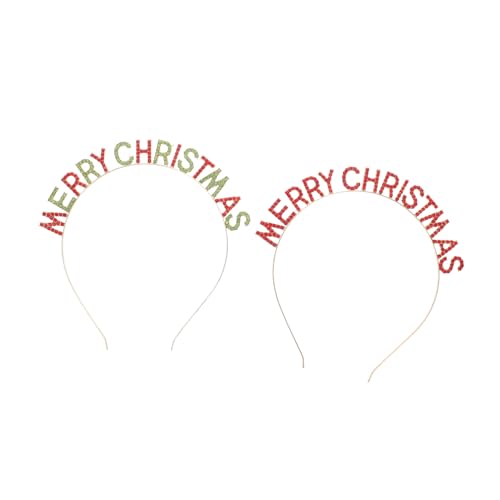 minkissy 2St Weihnachtsstirnband weihnachts haarreif fasching haarreif weihnachtsstirnbänder für Stirnband Männer Mode Haarband haarschmuck Requisiten für Festival-Kopfbedeckungen von minkissy