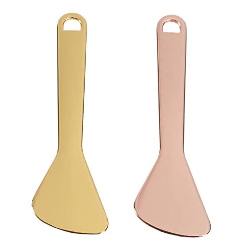 minkissy 2stücke Augencreme Löffel Gold Gesichtsmassage-werkzeug Beauty Scoop Für Effektive Augenmassage Für Hautpflege Und Faltenreduzierung von minkissy