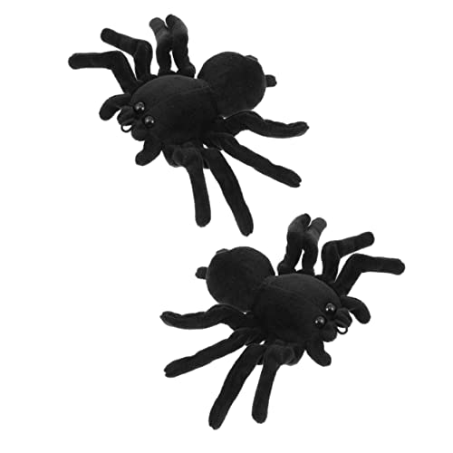 minkissy 2stücke Dekorative Spinnenbrosche Plüsch Schicke Anstecknadeln Für Kleidung Und Schals Modische Brooch Pins Für Frauen Für Halloween-dekoration von minkissy