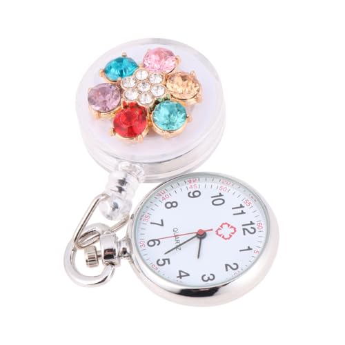 minkissy 2Stücke Taschenuhr für Krankenschwestern Flexible Clip Uhr mit Langlebig Ärzte Pflegekräfte Ablesbarkeit Präzise Zeitmessung von minkissy
