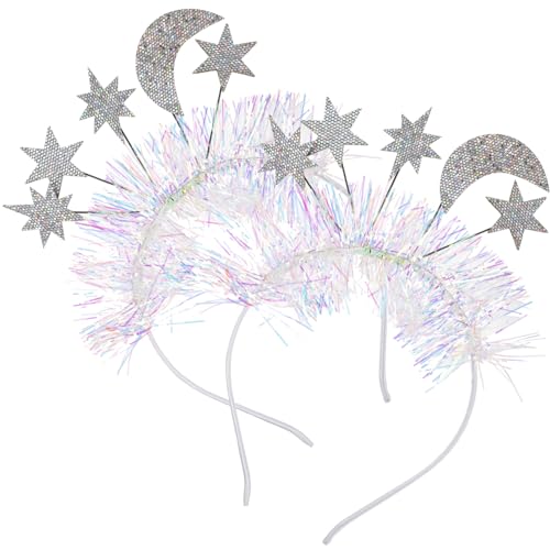 minkissy Stirnbänder für Erwachsene Männer und Frauen Mond- und Stern-design Party-kopfbedeckungen von minkissy