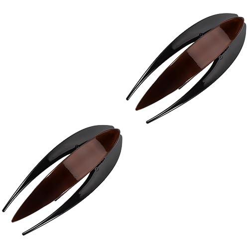 minkissy 2pcs Hairpin Damen Haarspangen Klaue Clips für Haar Kopfbedeckung für Frauen Haarspangen für dickes Haar Französische Haar Klaue Ente Clips für Haar Essigsäure Kaffee Wiederverwendbare von minkissy