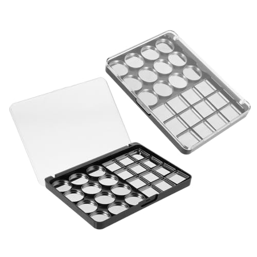 minkissy 2pcs Magnetische Lidschatten-palette Grids Leere Magnetische Make-up Tragbare Fall für Kosmetik von minkissy