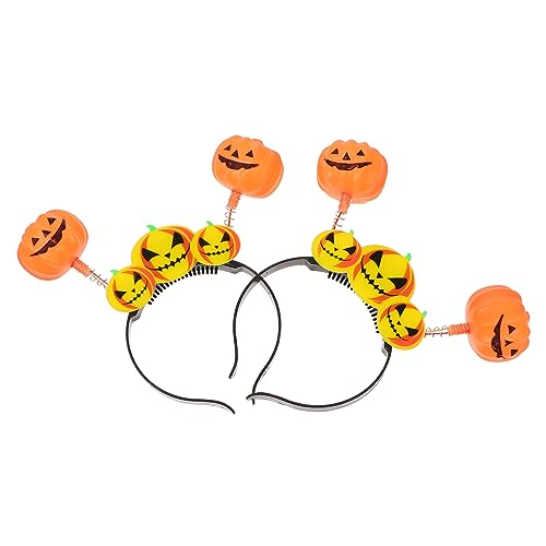 2St Stirnband Halloween-Stirnbänder für Frauen Halloween-Stirnbänder für Mädchen halloween haarspangen haarspange halloween Tiara kopfschmuck Halloween-Requisite Kürbis Requisiten von minkissy