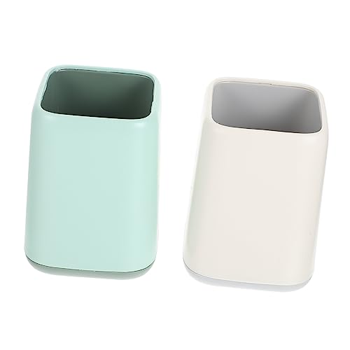 minkissy 2stücke Kosmetik Pinselhalter Und Stifteorganizer Mildweiß Für Schreibtisch Und Badezimmer Praktischer Organizer Für Make-up Und Bürobedarf von minkissy