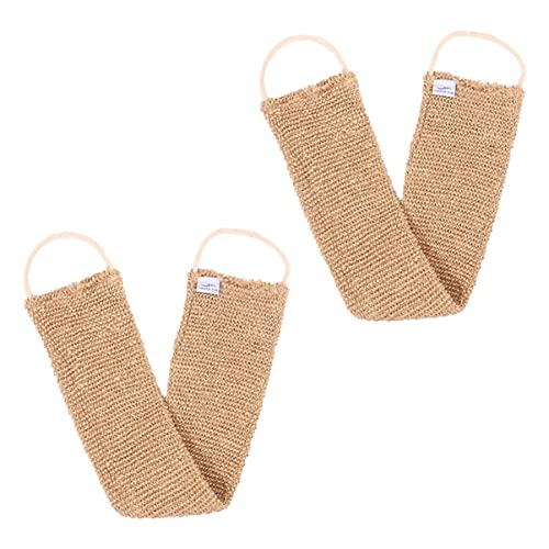 minkissy Badepeeling-set Aus Jute-rückenschrubber-handtuch 2-teilig Für Sanfte Hautpflege von minkissy