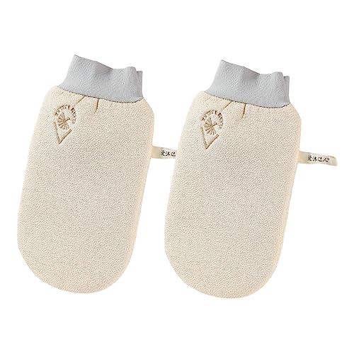 minkissy Badetücher Peeling-handschuhe 2er-set Schrubber Badehandschuhe Sanft Zum Peeling Schrubber von minkissy