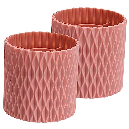 minkissy 2 Stück Drehbarer Kosmetikpinsel-eimer Make-up-pinsel-organizer Für Den Schreibtisch Pinsel-stifthalter Mit Großer Kapazität in Geometrischer Form Schreibtisch-pinselhalter von minkissy