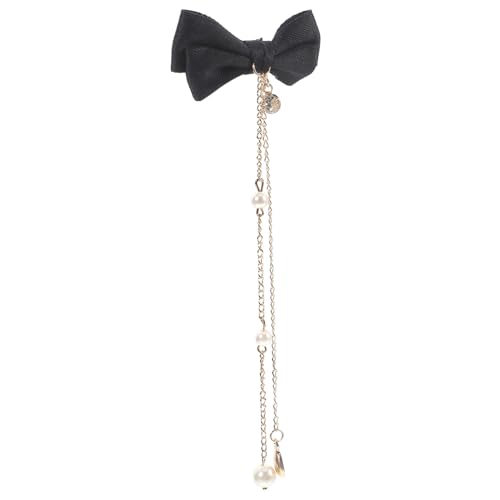 minkissy 2stücke Haarspange Mit Baumelnder Quaste Bogen Clip Für Frauen Mädchen Party Geburtstag Kopfschmuck Spitze Für Glattes Und Lockiges Haar von minkissy