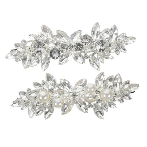 minkissy Haarspangen Für Damen Mit Strasssteinen Haarspangen Aus Metall Perfekt Für Hochzeiten Und Formelle Anlässe von minkissy