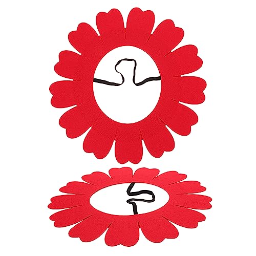 minkissy 2st Sonnenblumenkopfbedeckung Sonne Stirnband Kostüm Cosplay-sonnenblumen-kopfbedeckung Lustige Kopfbedeckung Sonnenblumen Kopfbedeckung Haarband Erwachsener Blumenhut Gefühlt Baby von minkissy