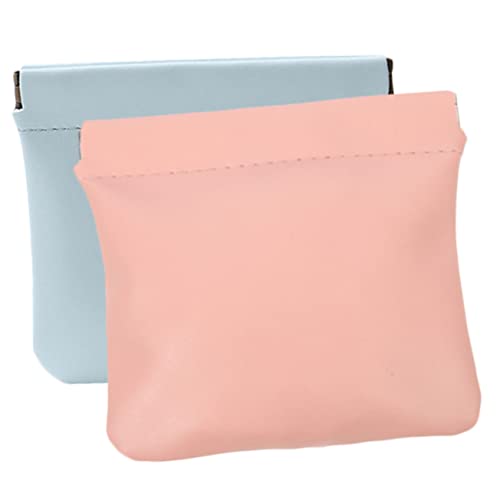 minkissy 2stücke Kosmetiktaschen Pu- Mini-Make-up-Organizer Für Lippenstifte Münzen Und Schmuck Tragbare Aufbewahrung Für Damen Und Mädchen von minkissy