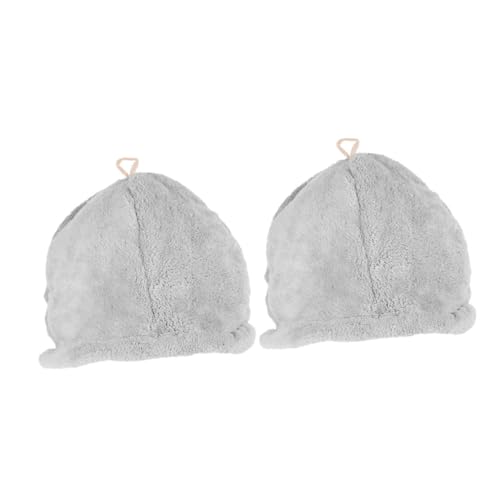 minkissy 2st Trockene Haarkappe Shampoo-kappen Duschhaube Saunahüte Saunaausrüstung Hut Für Sauna Damen-saunahut Badekappe Badehut Saunaversorgung Bequemer Saunahut Korallenvlies Light Grey minkissy 2st Trockene Haarkappe Shampoo-kappen Duschhaube Saunahüte Saunaausrüstung Hut Für Sauna Damen-saunahut Badekappe Badehut Saunaversorgung Bequemer Saunahut Korallenvlies Light Grey von minkissy